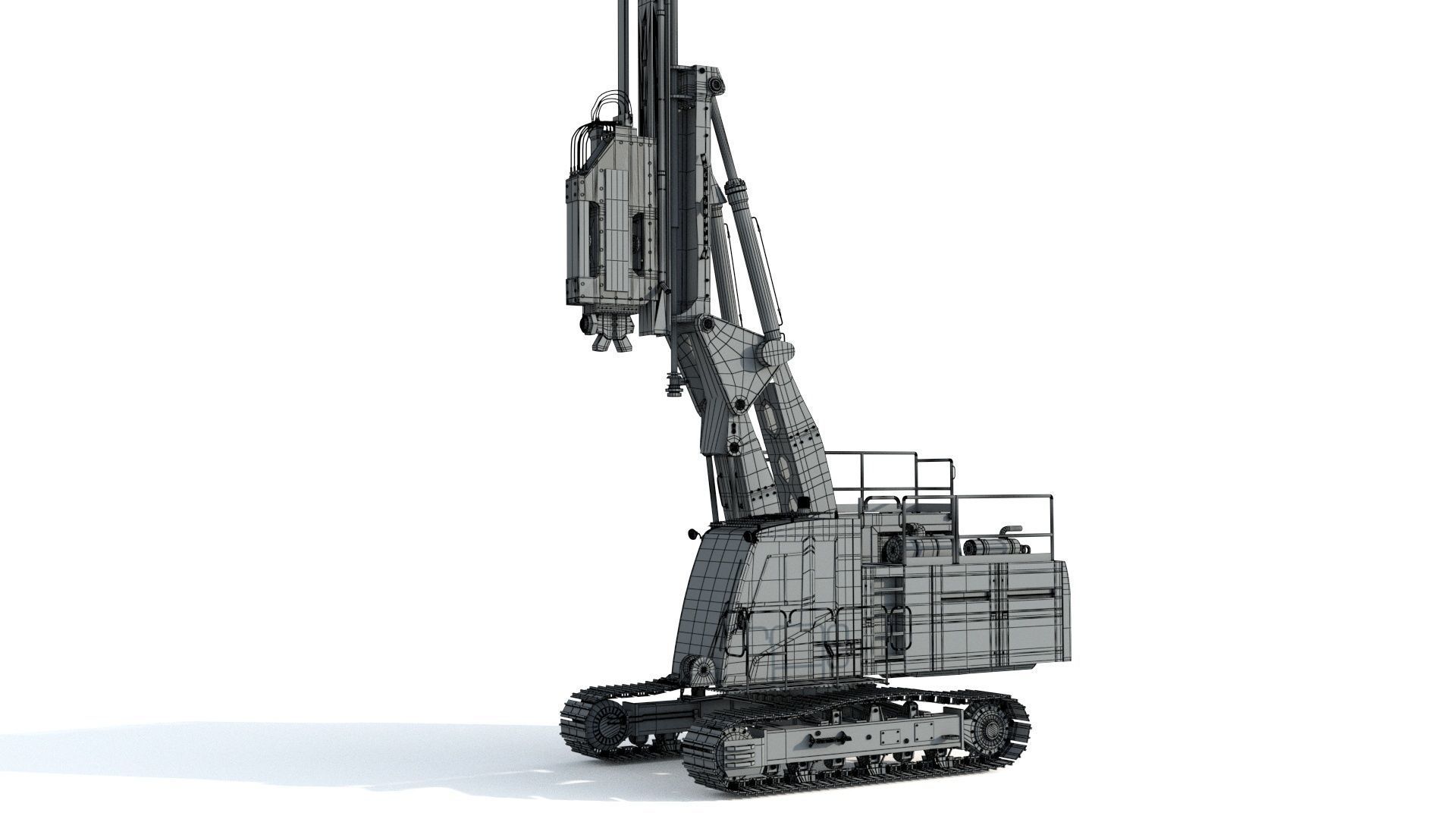 Liebherr LRB 18 Piling and Drilling Rig 3D model_15