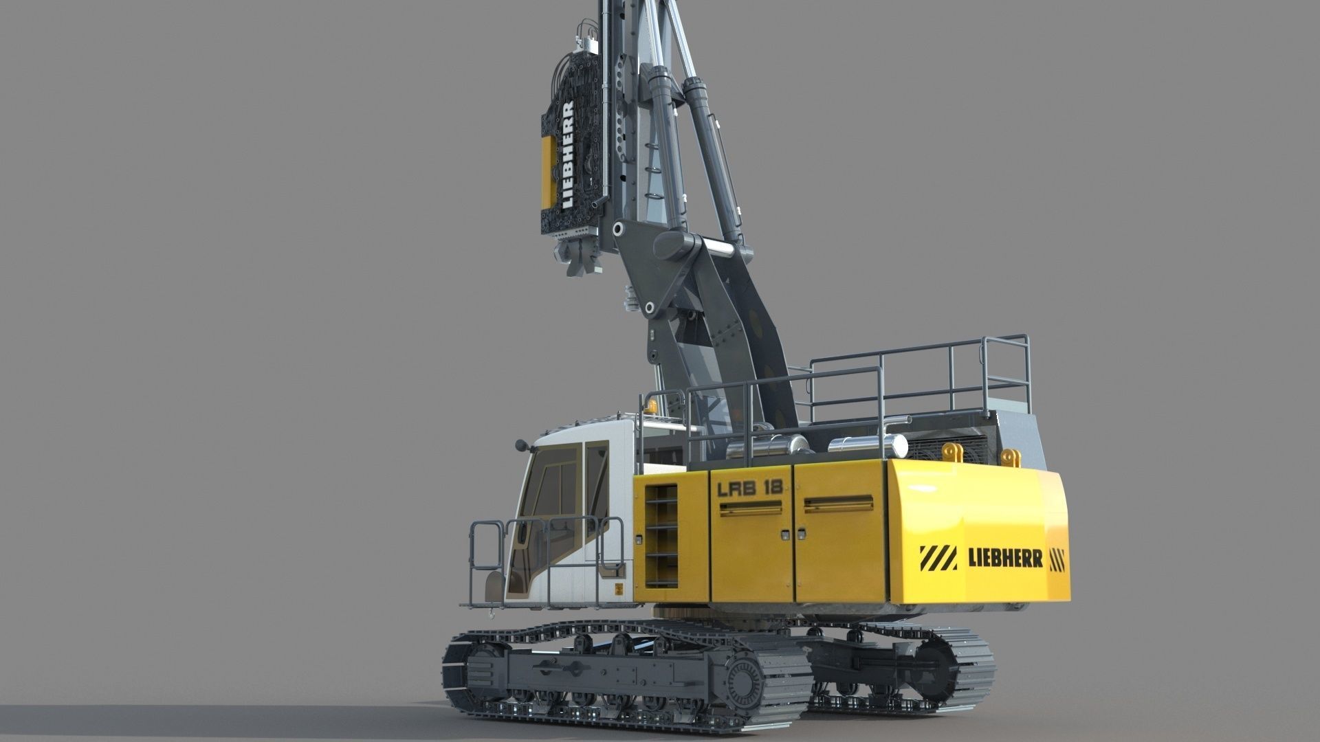 Liebherr LRB 18 Piling and Drilling Rig 3D model_8