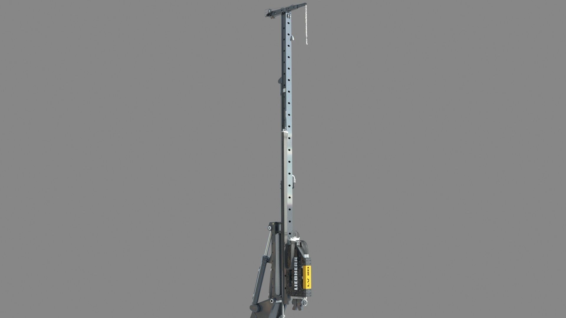 Liebherr LRB 18 Piling and Drilling Rig 3D model_4