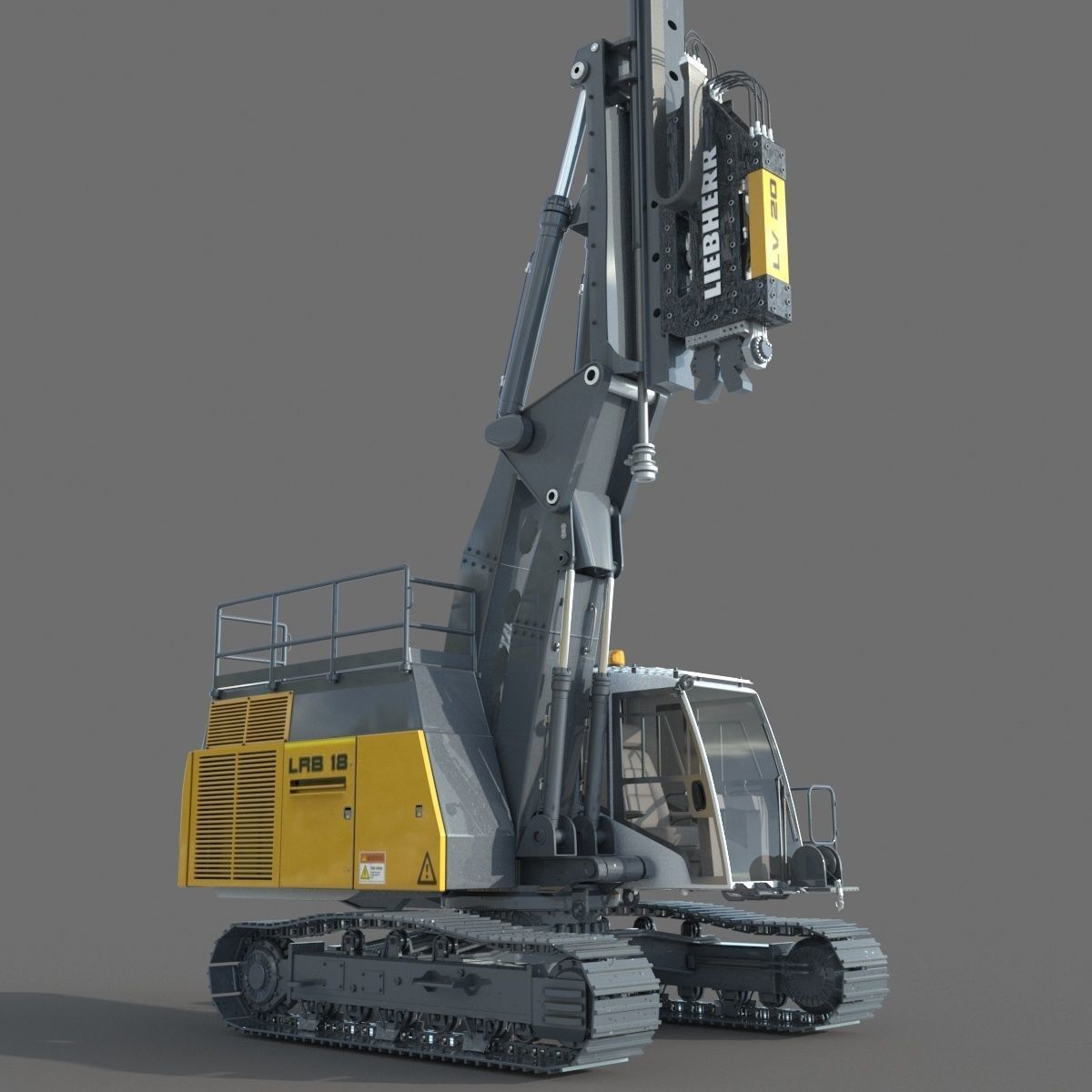 Liebherr LRB 18 Piling and Drilling Rig 3D model_3