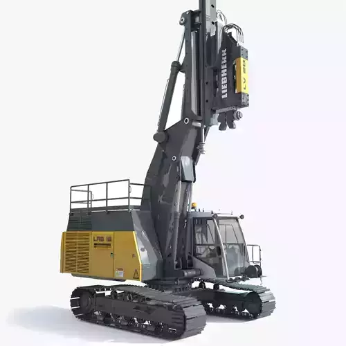 Liebherr LRB 18 Piling and Drilling Rig 3D model