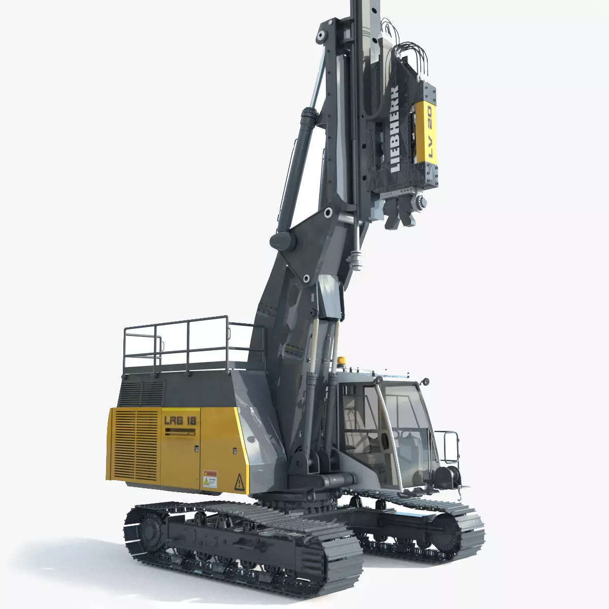 Liebherr LRB 18 Piling and Drilling Rig 3D model_0