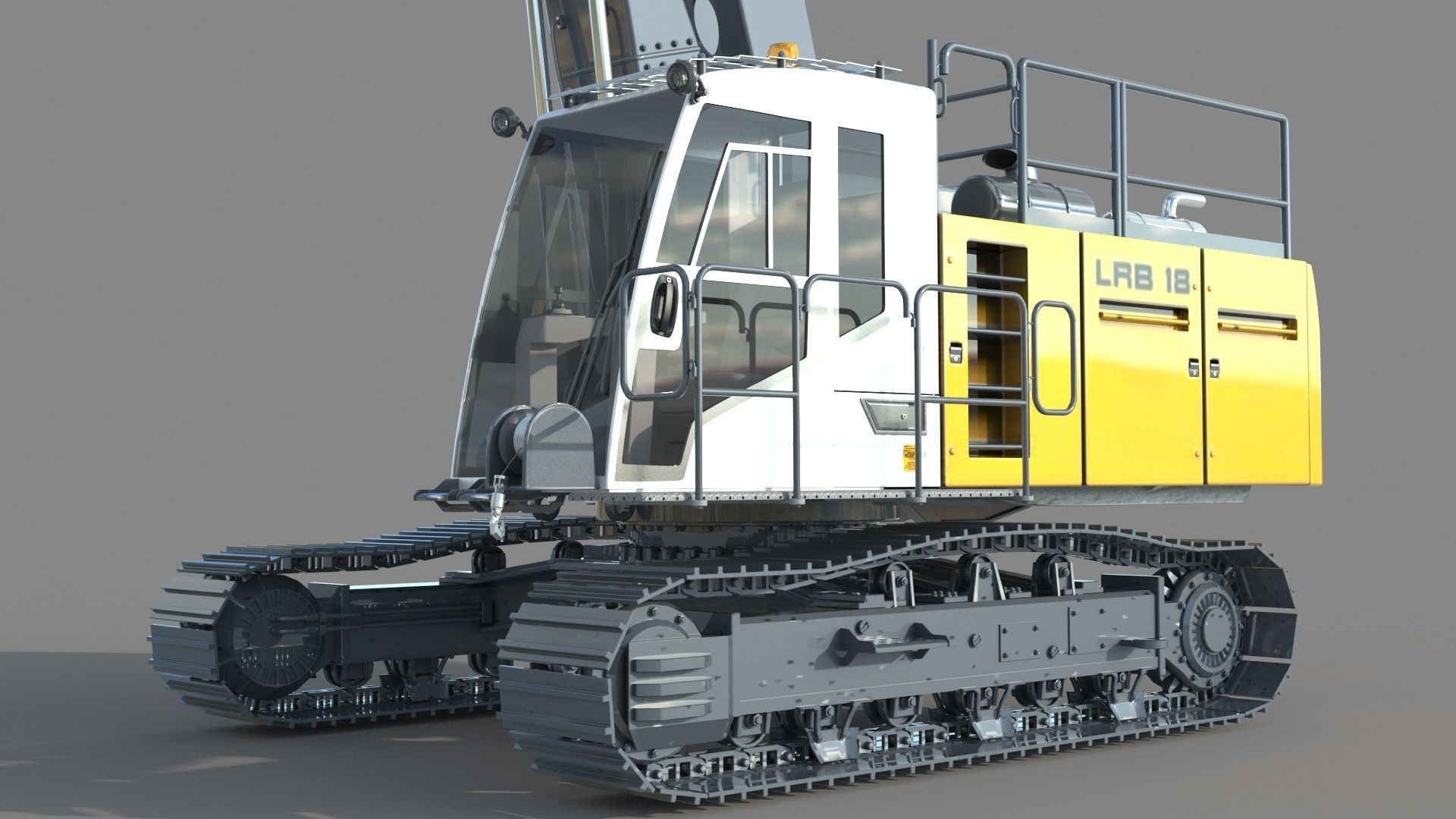 Liebherr LRB 18 Piling and Drilling Rig 3D model_9