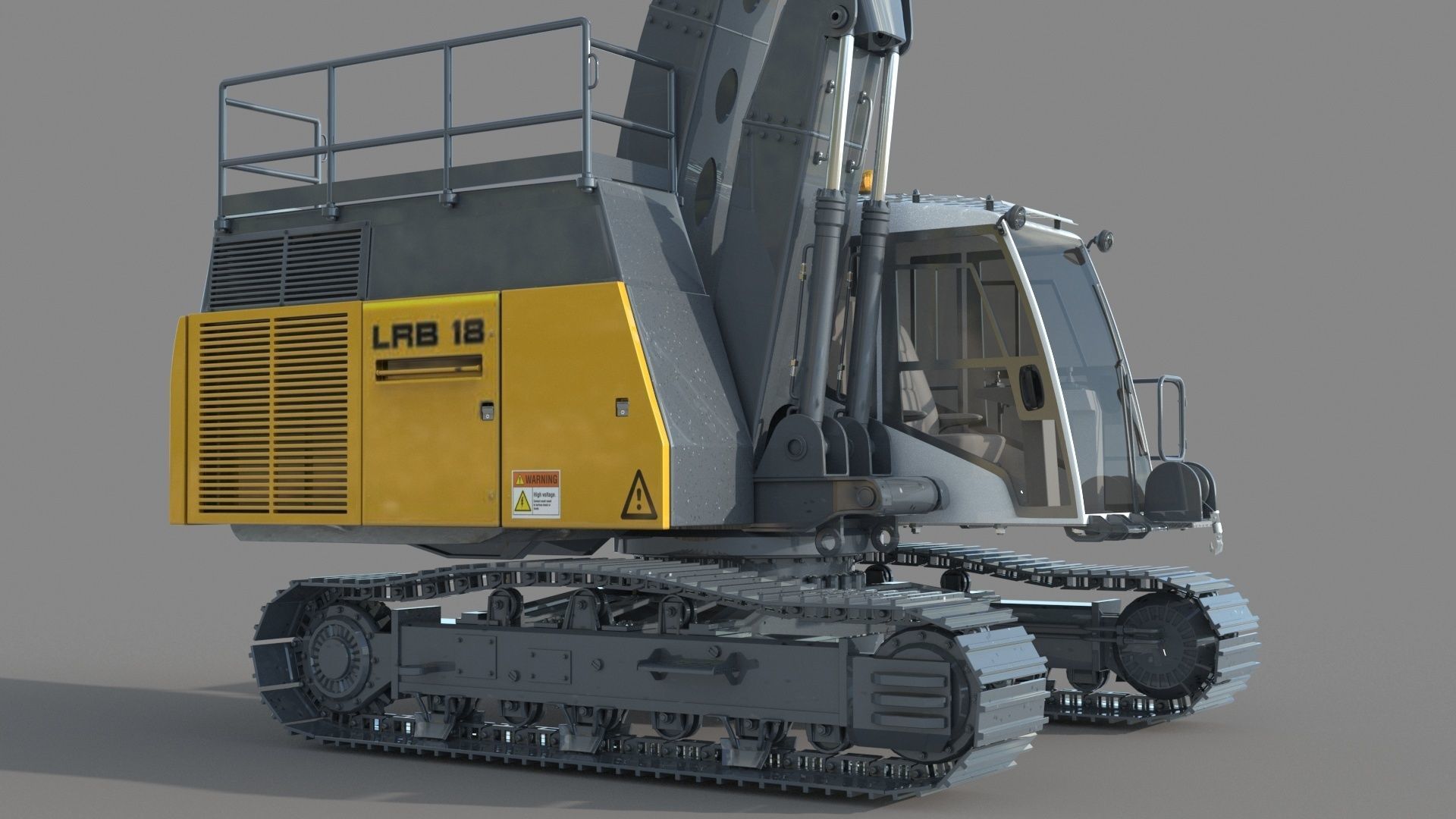 Liebherr LRB 18 Piling and Drilling Rig 3D model_10
