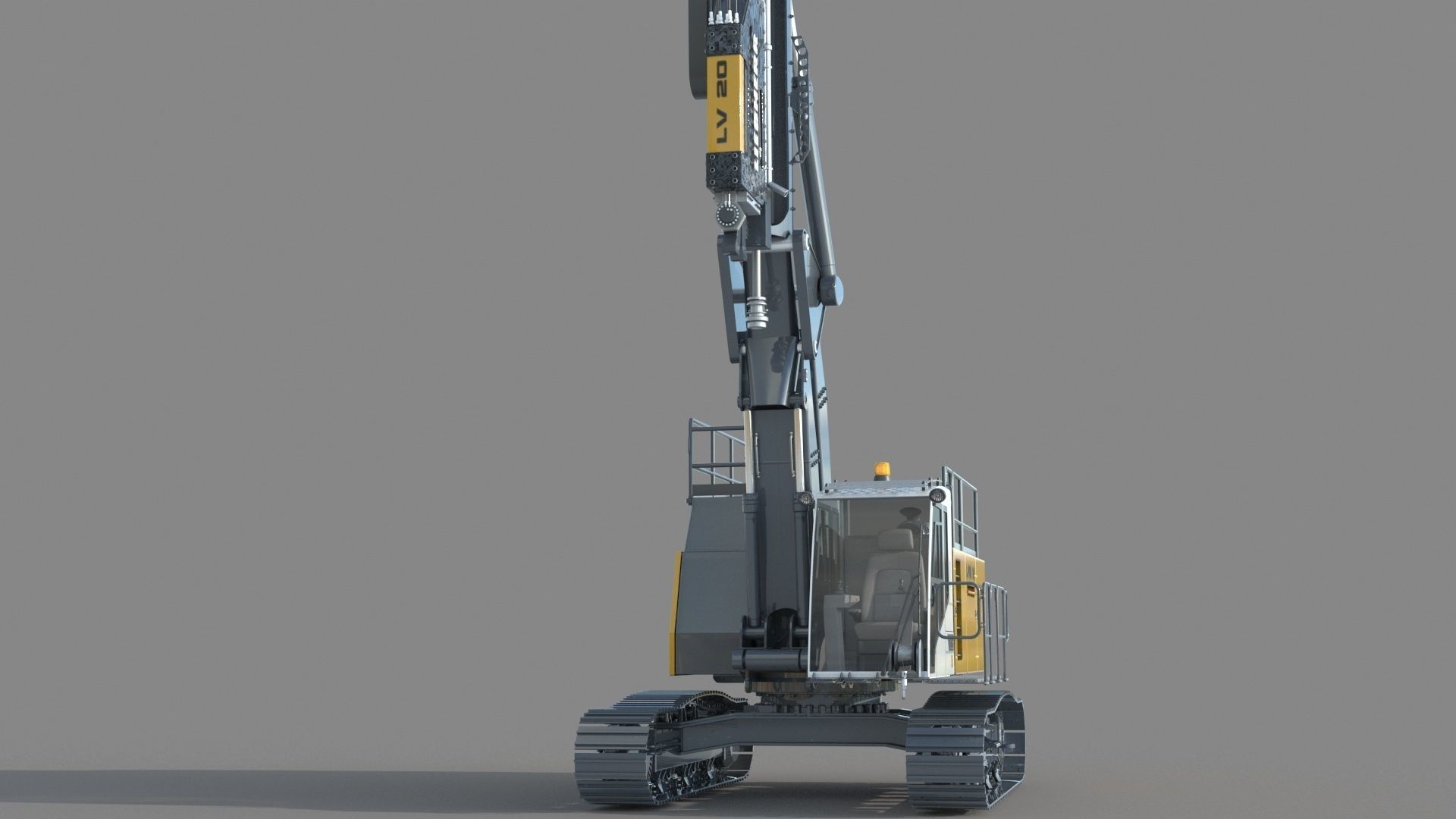 Liebherr LRB 18 Piling and Drilling Rig 3D model_6