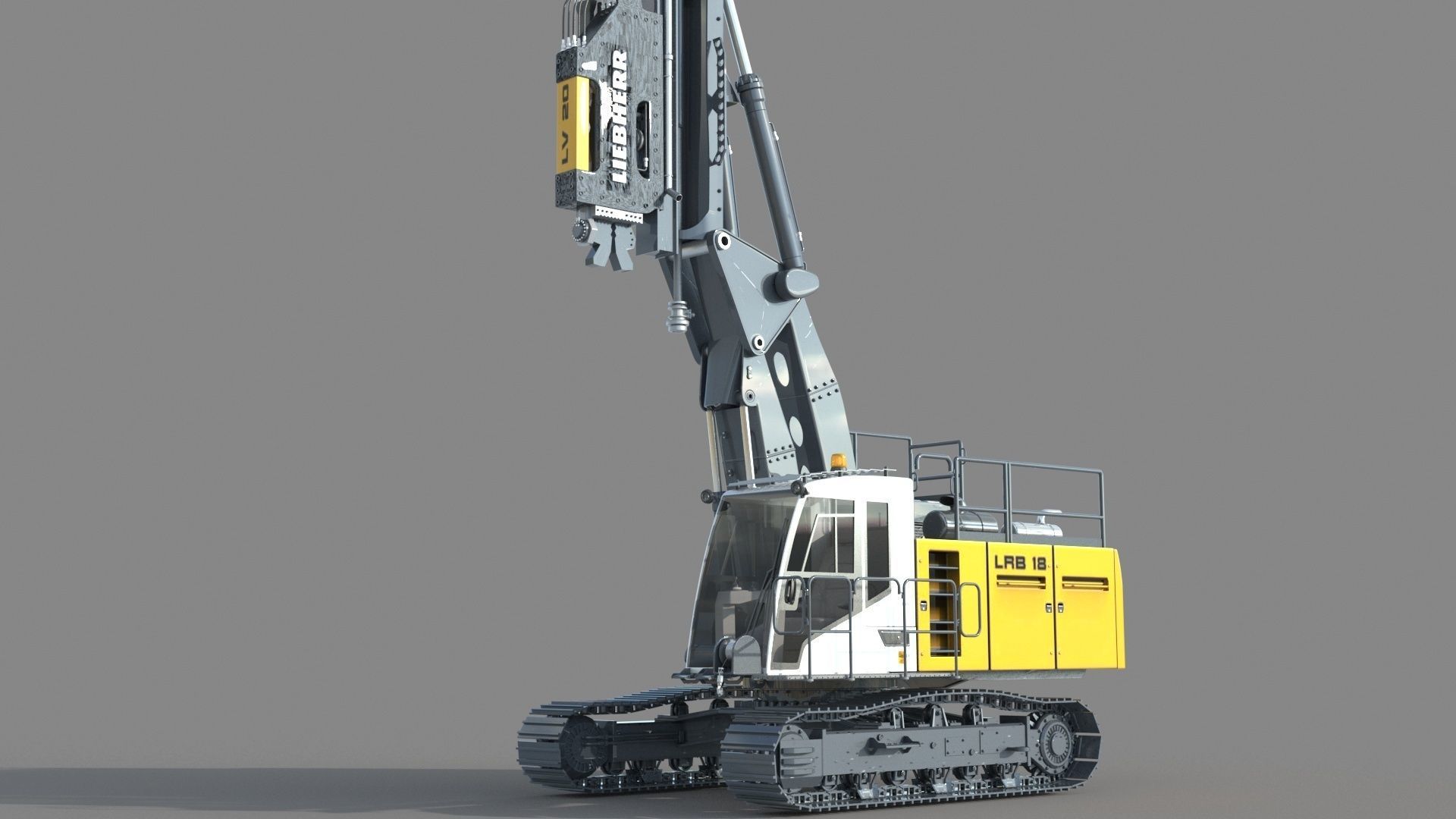 Liebherr LRB 18 Piling and Drilling Rig 3D model_7