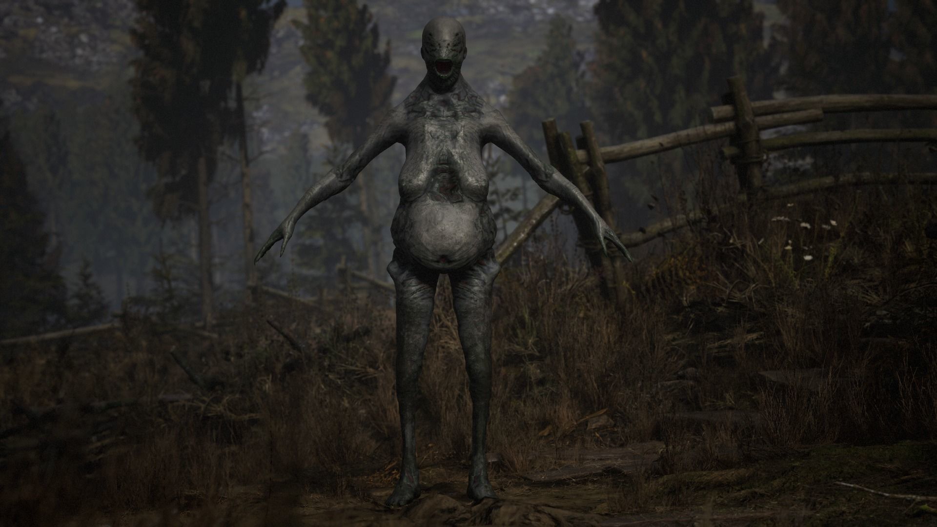 ZombiGurl Low-poly 3D model_10