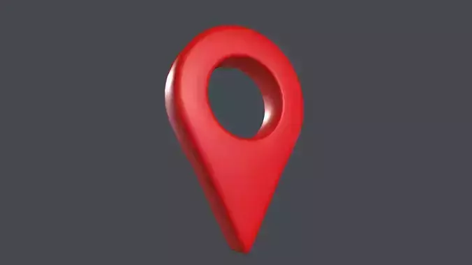 Map Pointer 3D Model