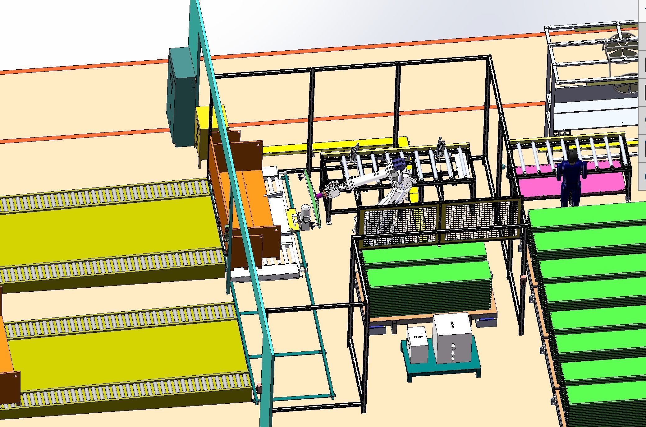  Large manipulator working line  3D model_3