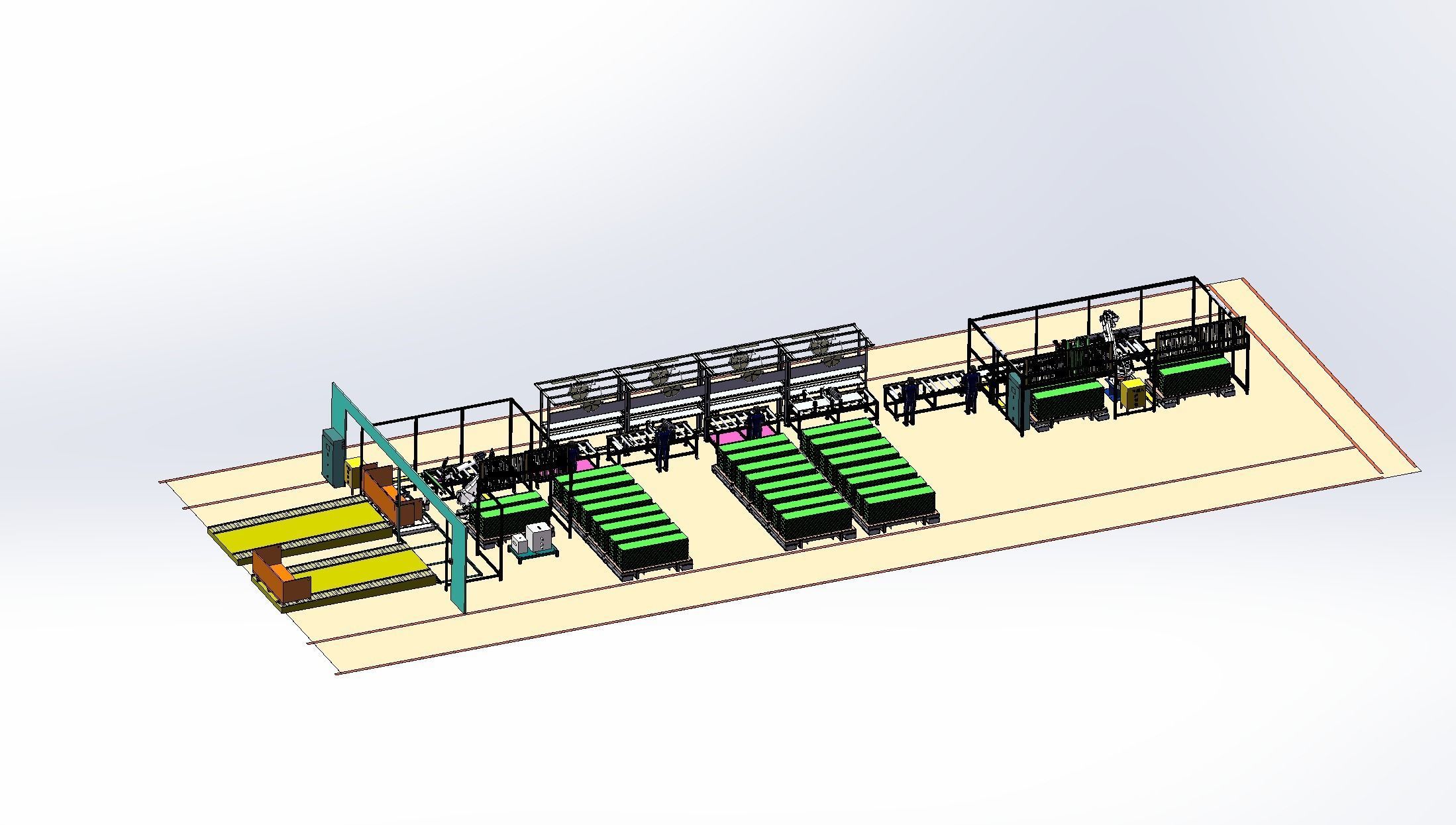  Large manipulator working line  3D model_2