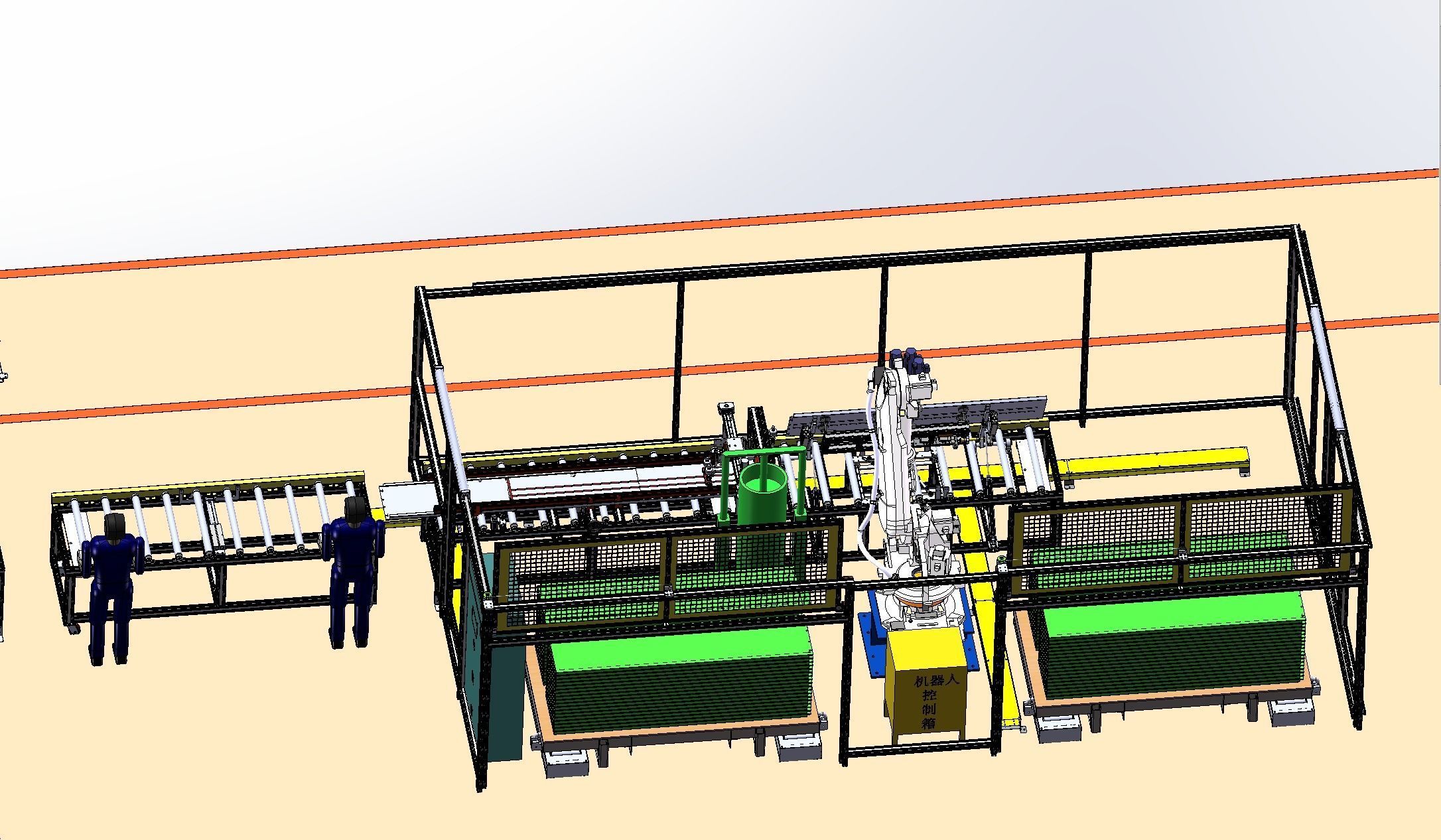  Large manipulator working line  3D model_4