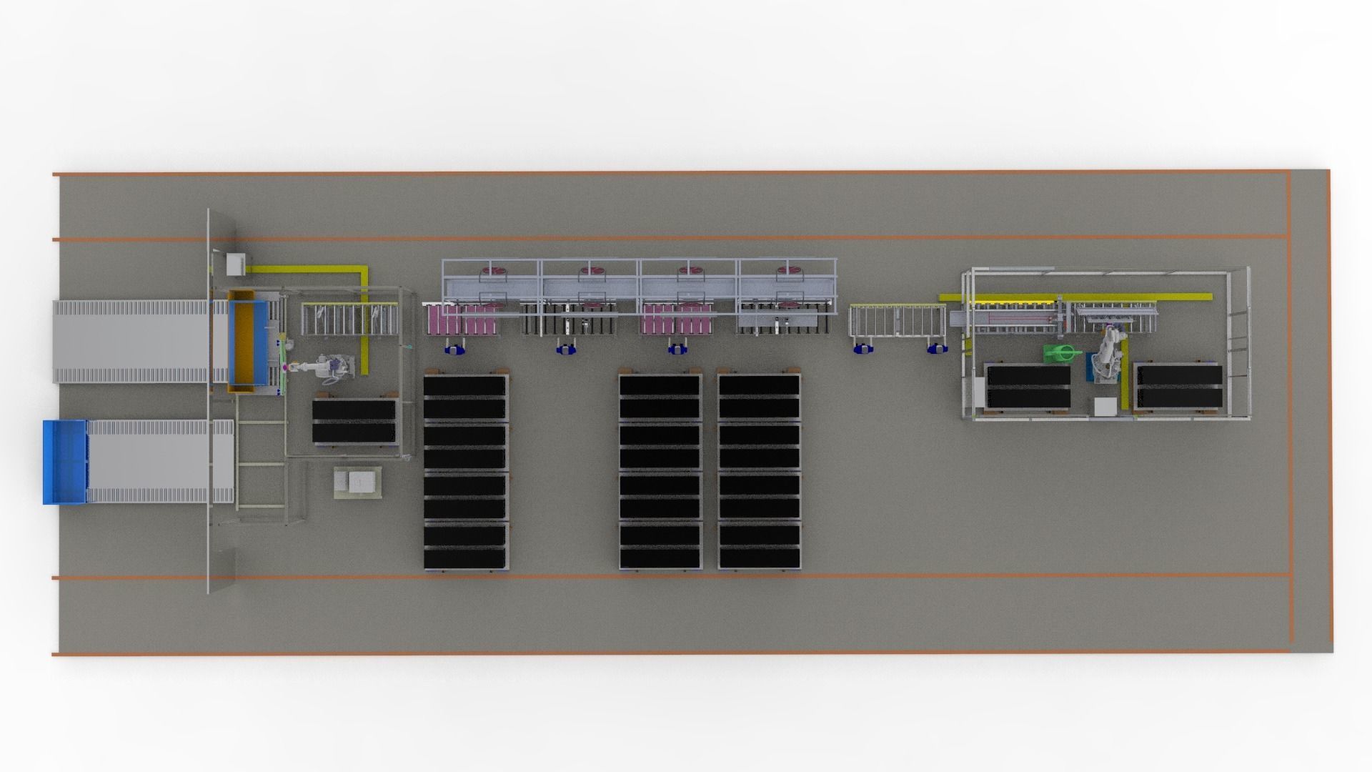  Large manipulator working line  3D model_1