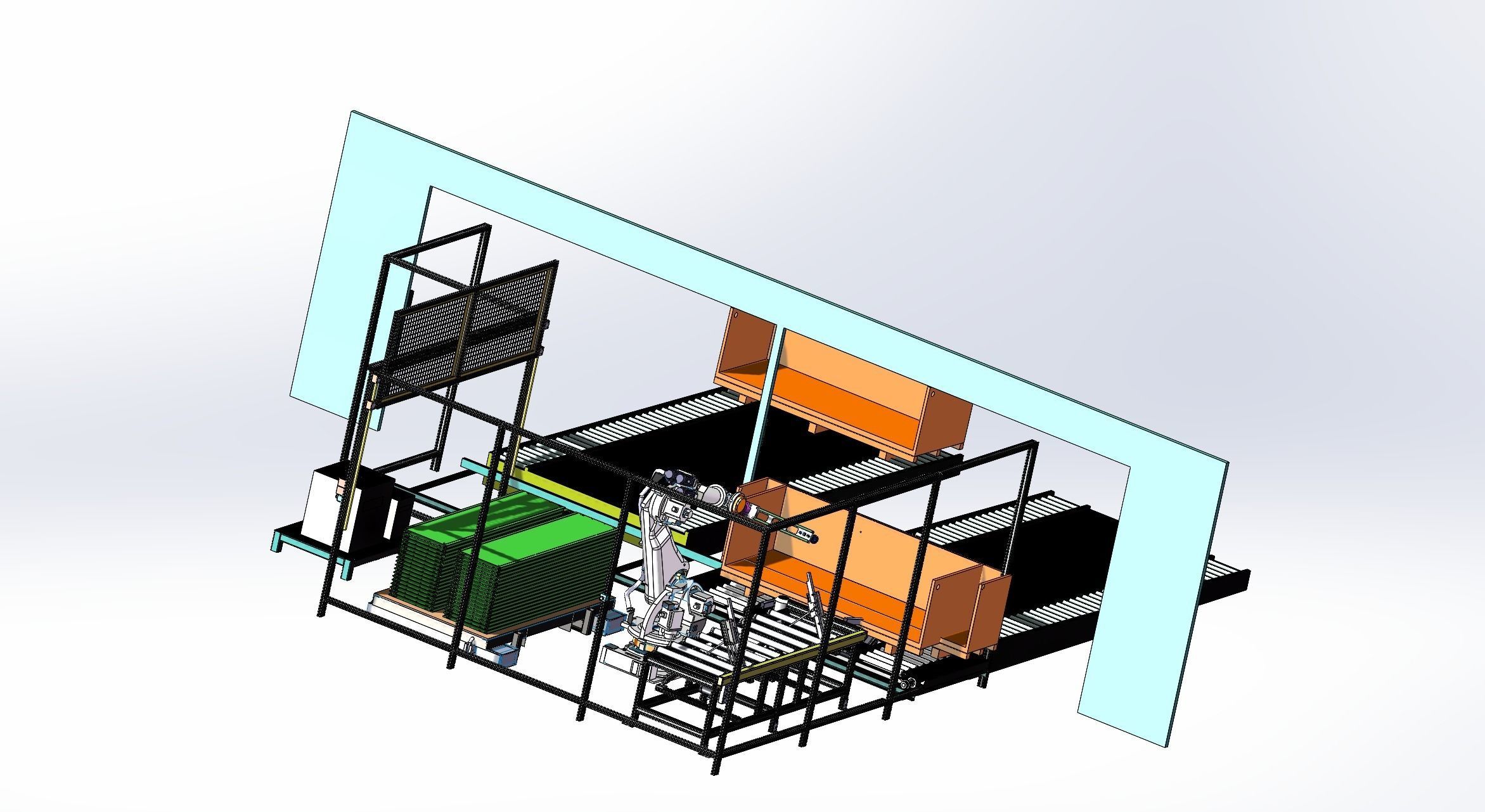  Large manipulator working line  3D model_10