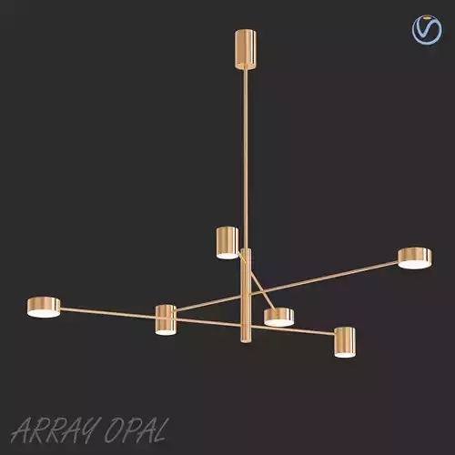 SUNSHINE chandelier with five lights 3D model