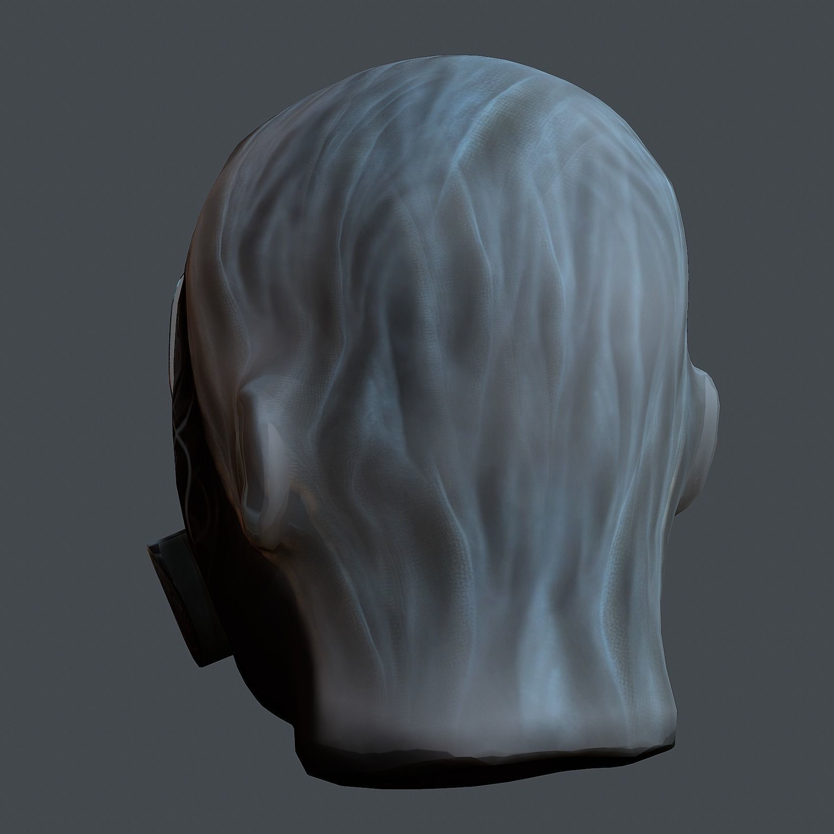 Gas mask helmet 3d model military combat fantasy cyborg Low-poly 3D model_1