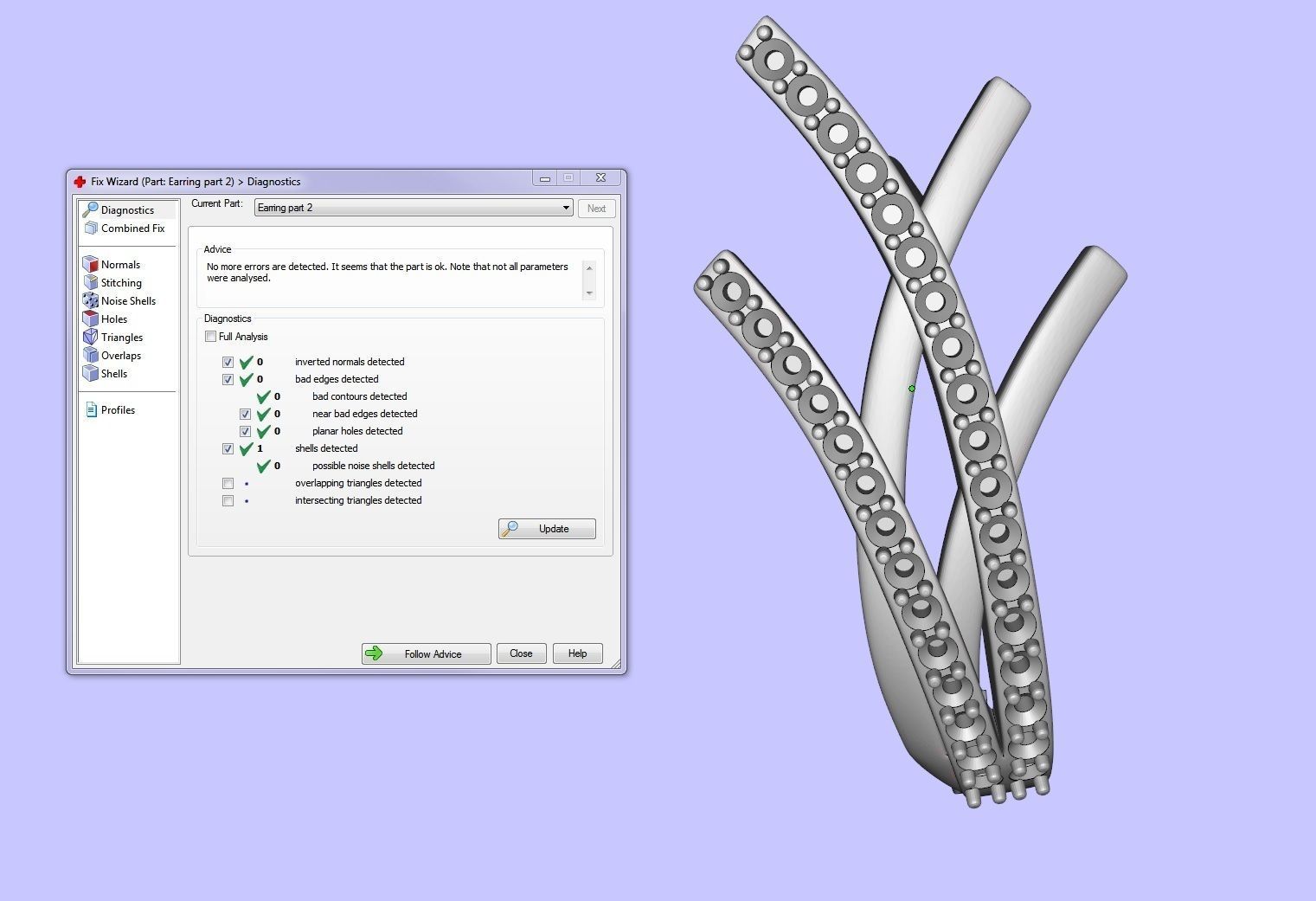 Earrings with diamonds 1 3D print model_5