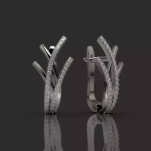 Earrings with diamonds 1