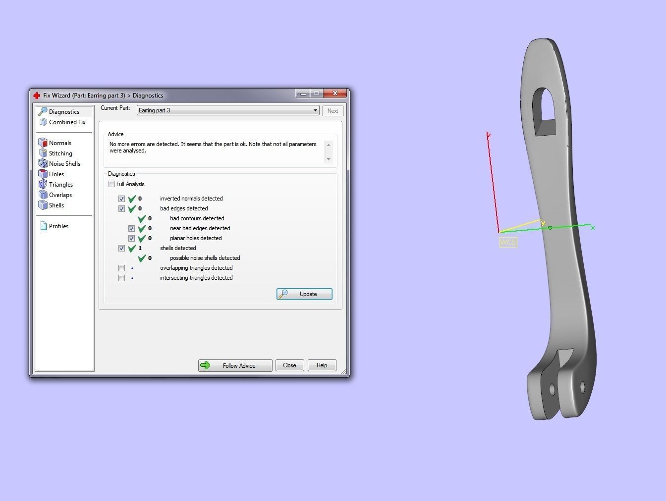 Earrings with diamonds 1 3D print model_6