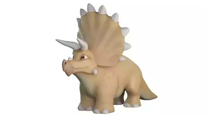 Cartoon Dinosaur Triceraptor  3D model