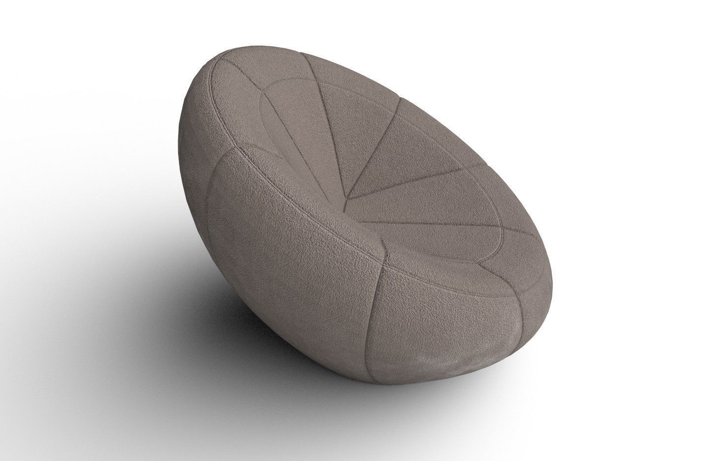 BeanBag Chair 03 Low-poly 3D model_7