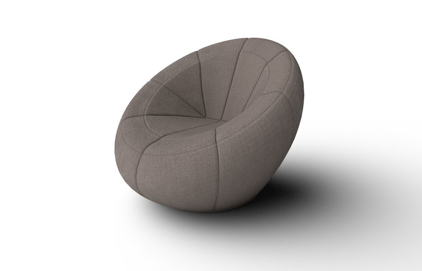BeanBag Chair 03 Low-poly 3D model_5