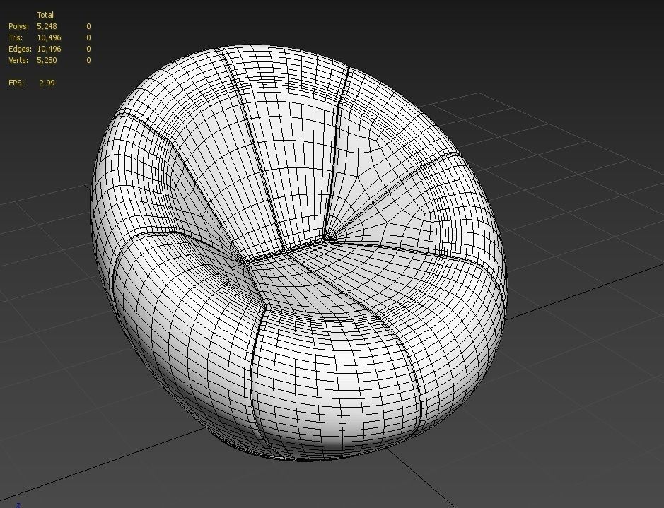 BeanBag Chair 03 Low-poly 3D model_9