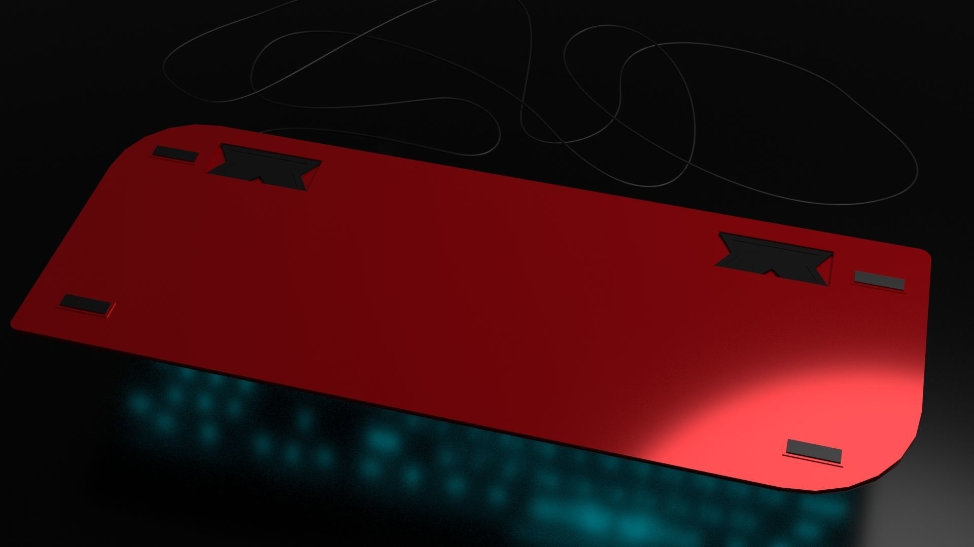 RGB Keyboard 3D model_7