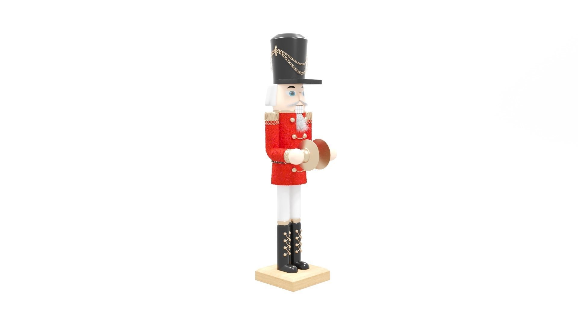 Nutcracker wooden 3D model_8