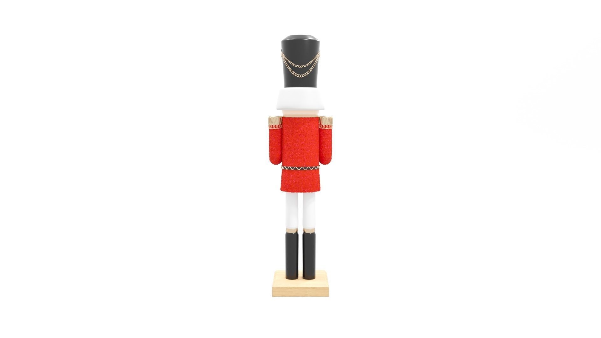 Nutcracker wooden 3D model_9