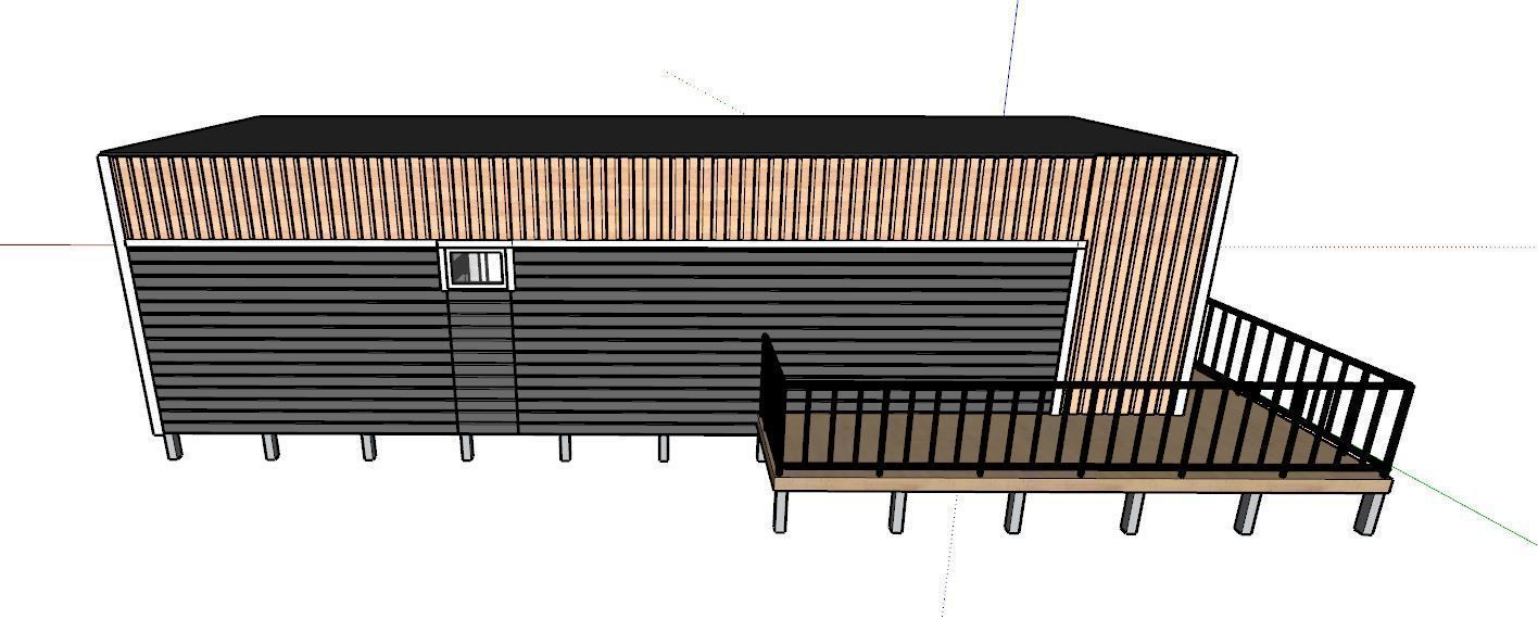 3D model of a modular house with 2 bedrooms 3D model_8