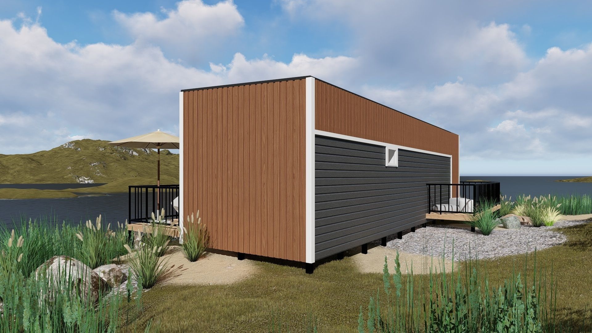 3D model of a modular house with 2 bedrooms 3D model_3