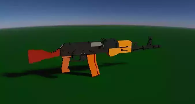 AK74 AK47 Voxel Gun