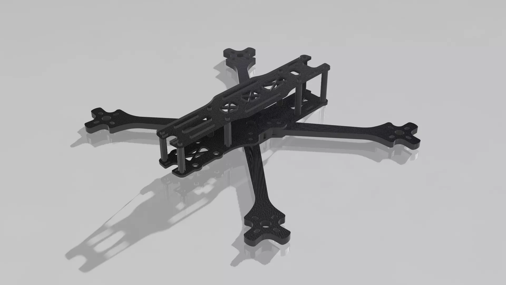 Racing FPV Drone Frame 2 3D Printable 3D print model_0