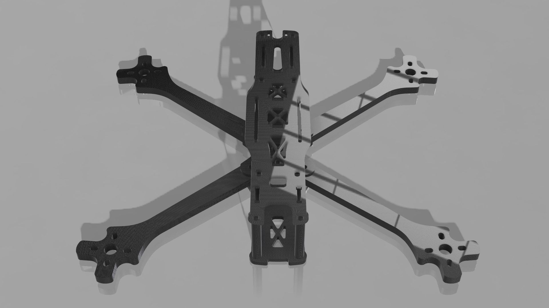 Racing FPV Drone Frame 2 3D Printable 3D print model_1