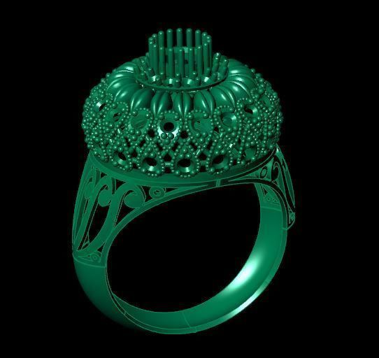 Rings 3D print model_4