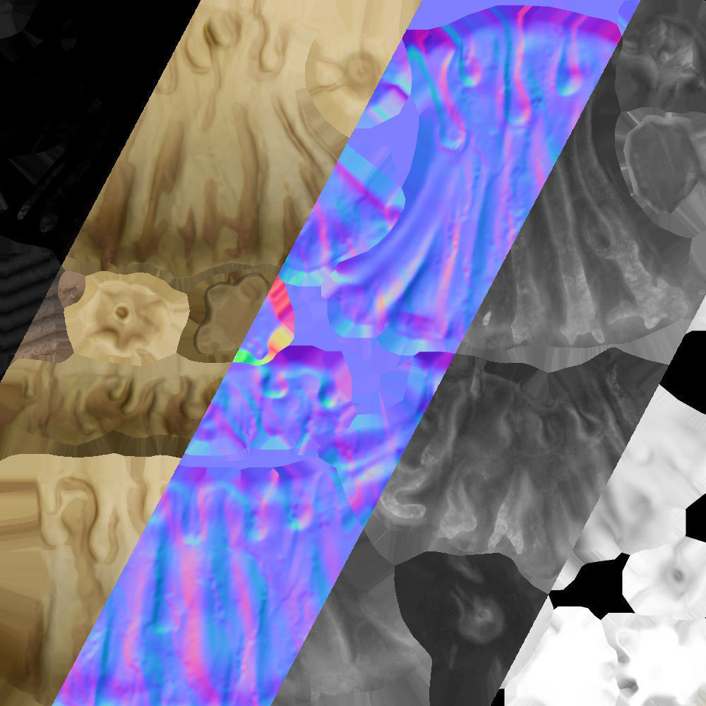 Medieval Prison Lighting Set Low-poly 3D model_35