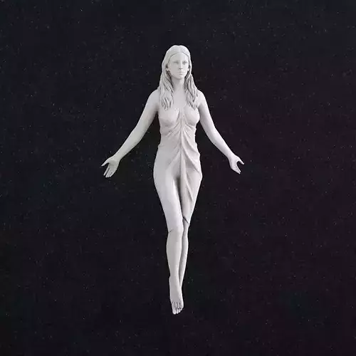 Girl Statue 3D print model