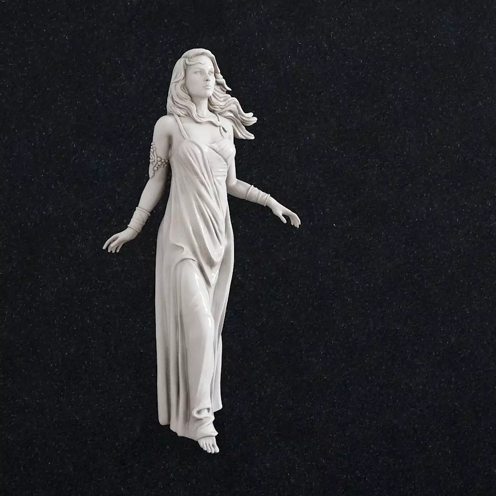 Girl Statue 1 3D print model