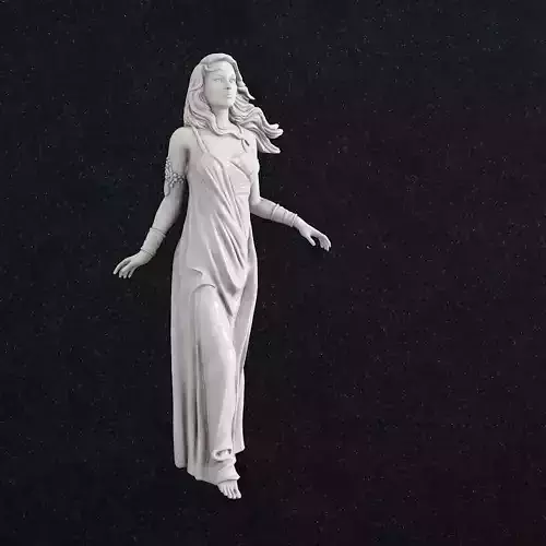 Girl Statue 1 3D print model