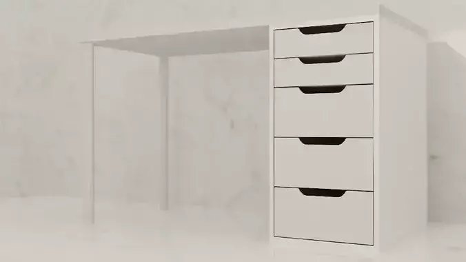 desktop desk with drawers
