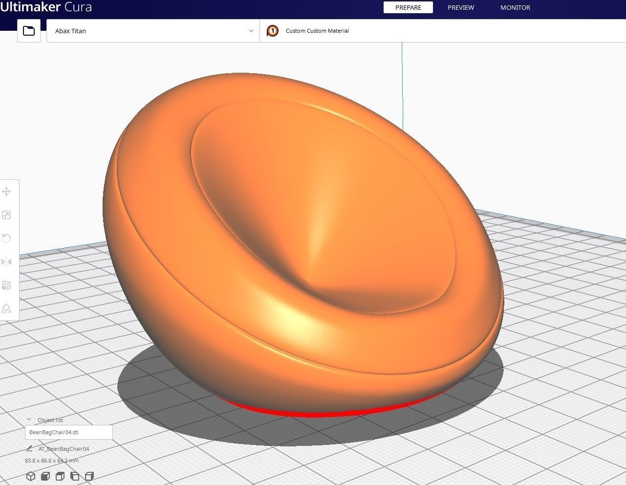 BeanBag Chair  04 Low-poly 3D model_7