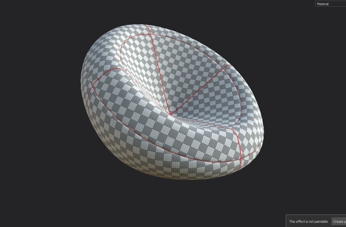 BeanBag Chair  04 Low-poly 3D model_6