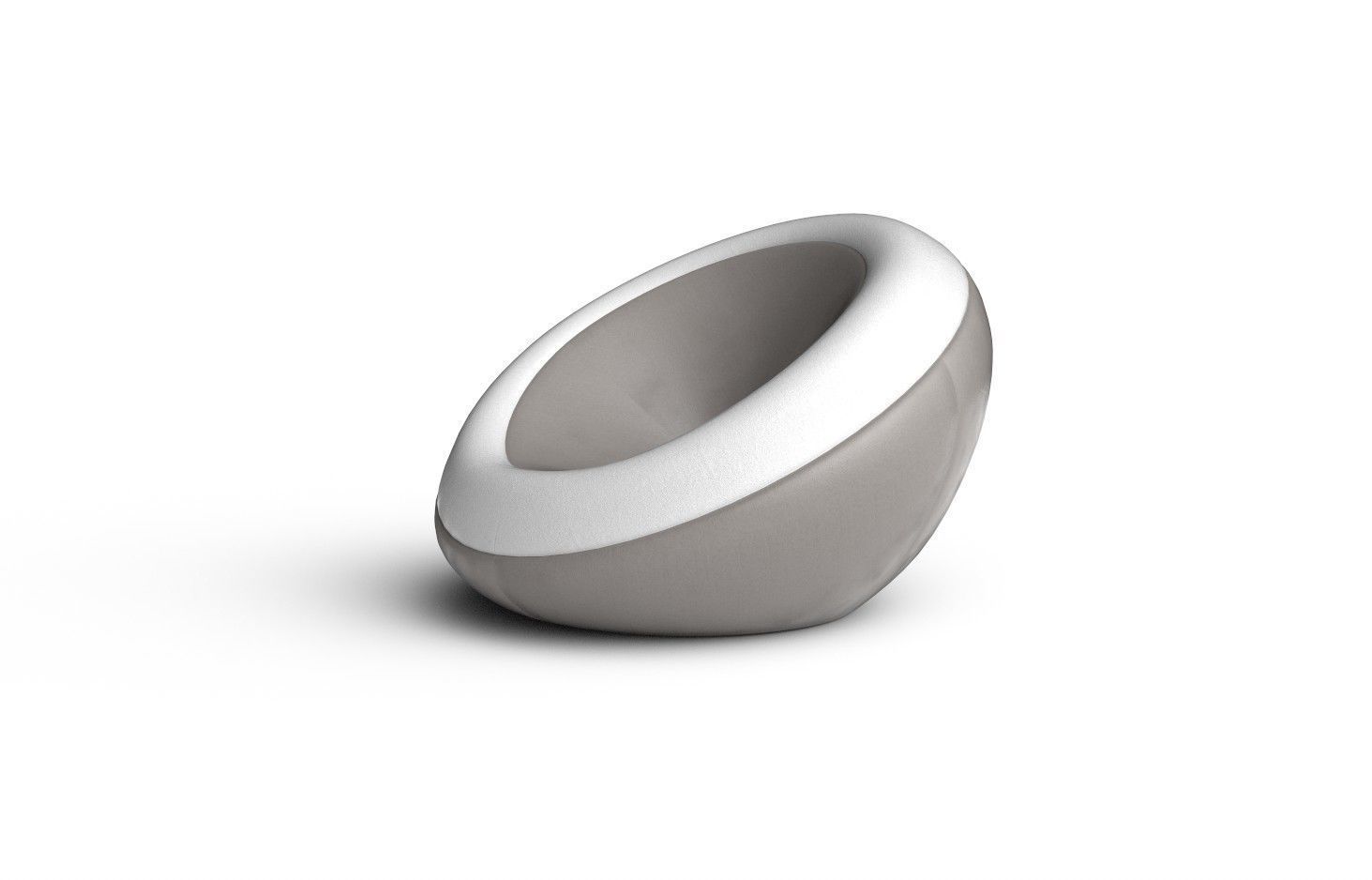 BeanBag Chair  04 Low-poly 3D model_3