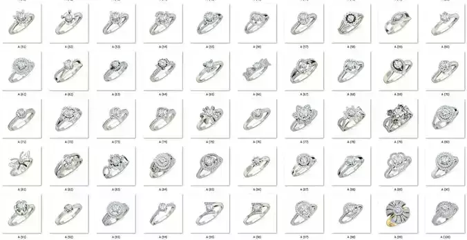 Diamond Engagement  ring 50 cad files   part 02