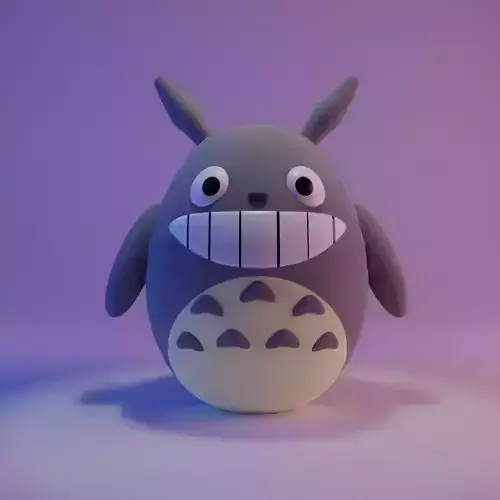 Simple Totoro Free low-poly 3D model