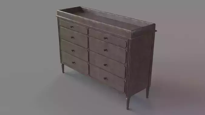 Marcelle Wide Dresser And Topper Set