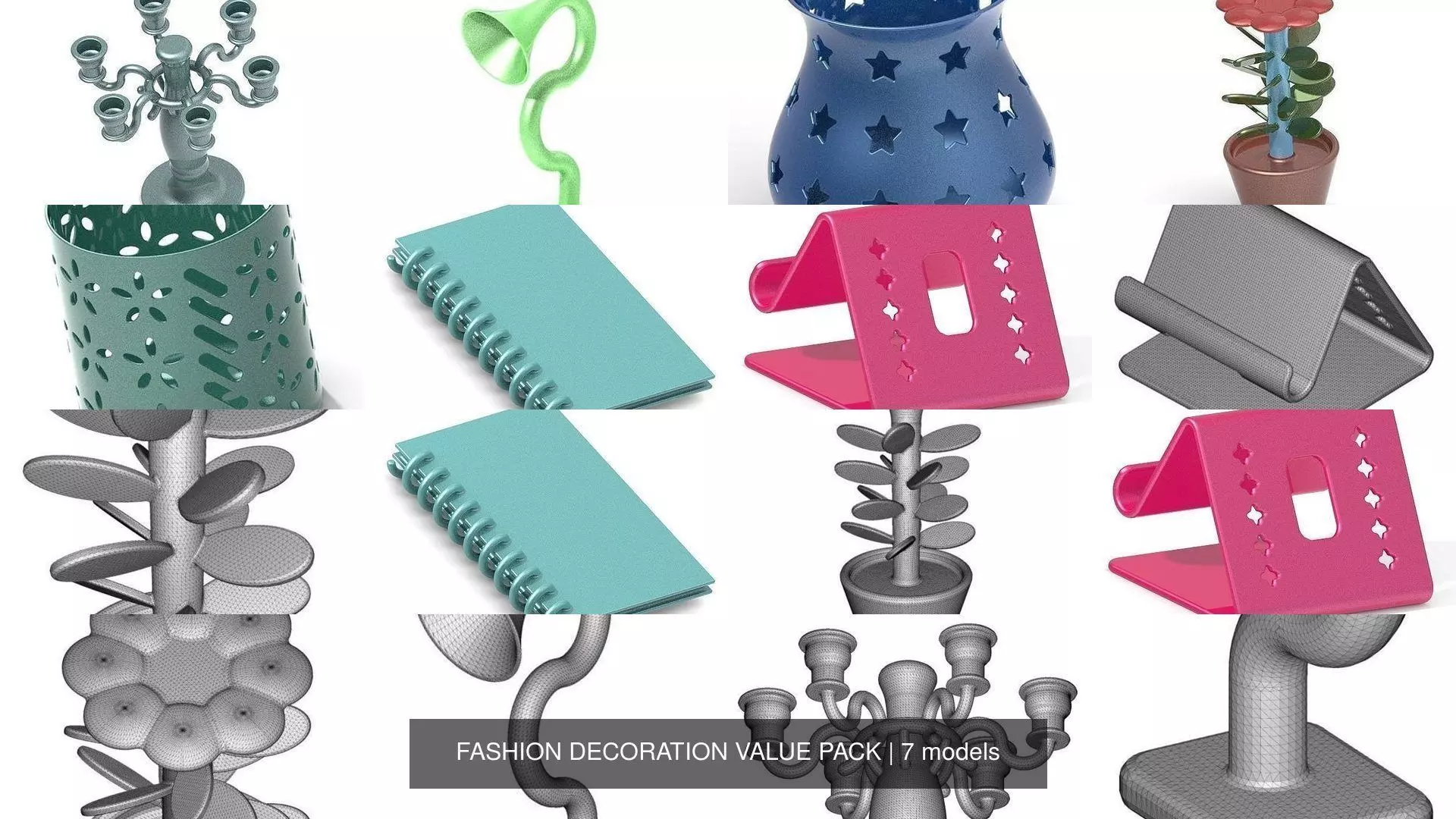 FASHION DECORATION VALUE PACK 3D Model Collection_0
