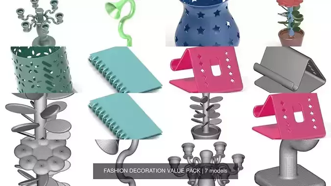 FASHION DECORATION VALUE PACK 3D Model Collection