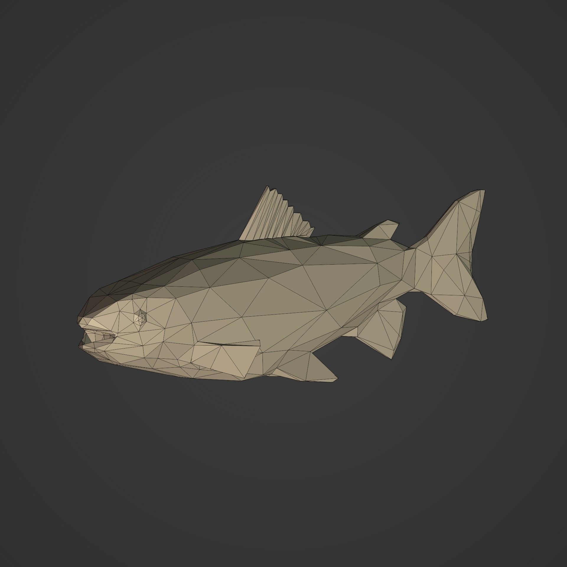 LowPoly Sea Animals Pack V1 Low-poly 3D model_15