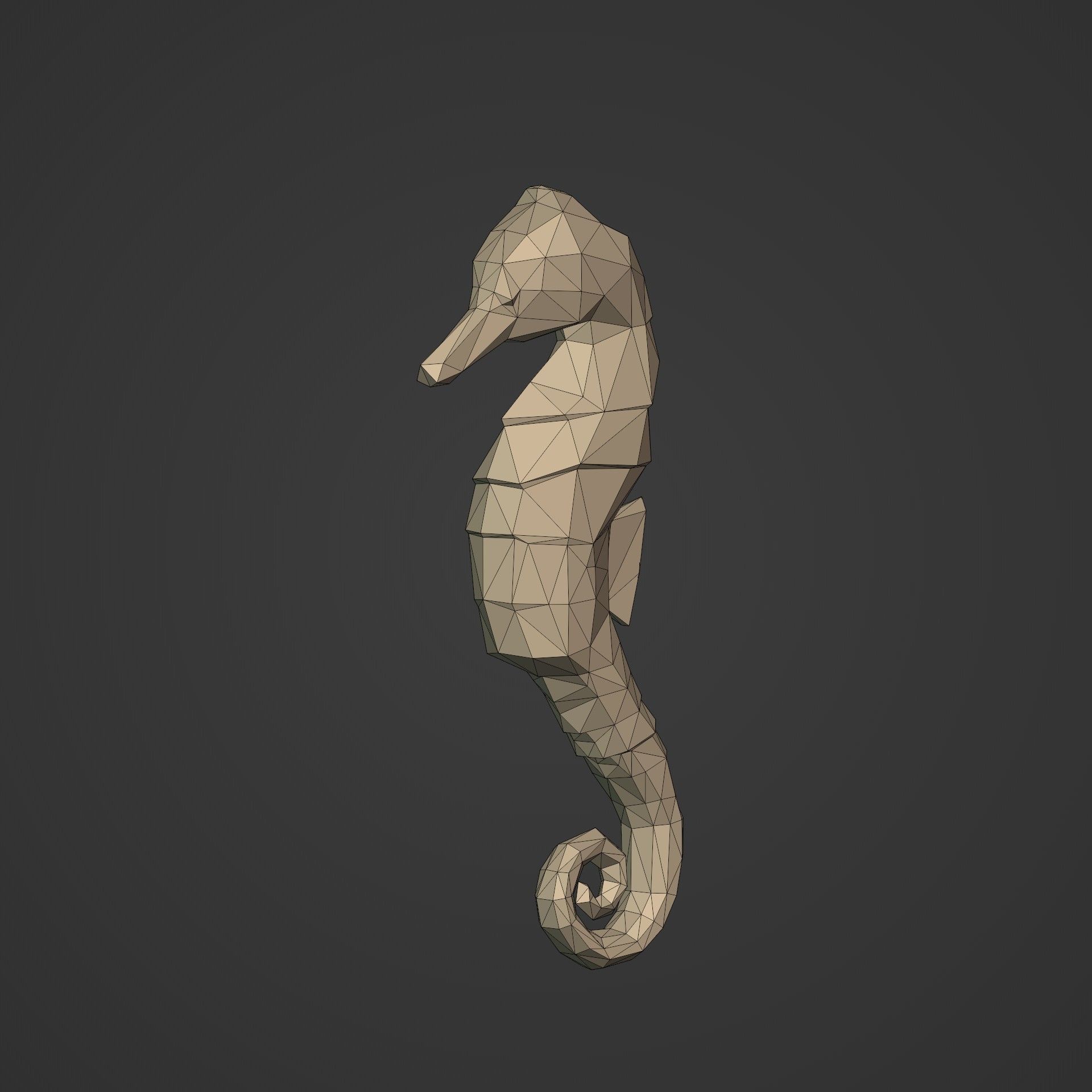 LowPoly Sea Animals Pack V1 Low-poly 3D model_18